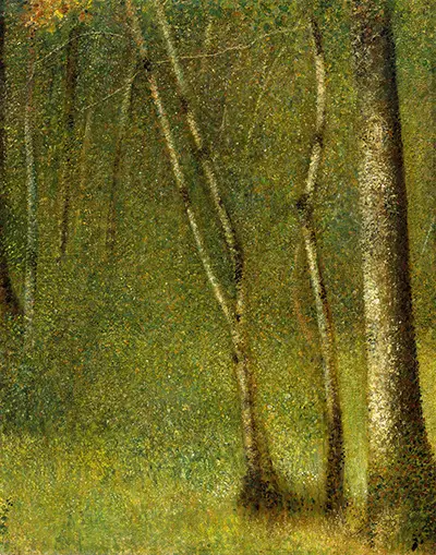The Forest at Pontaubert Georges Seurat
